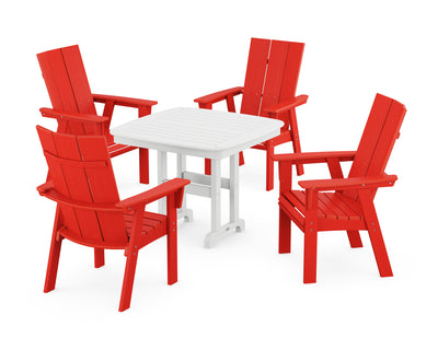 Modern Curveback Adirondack 5-Piece Dining Set