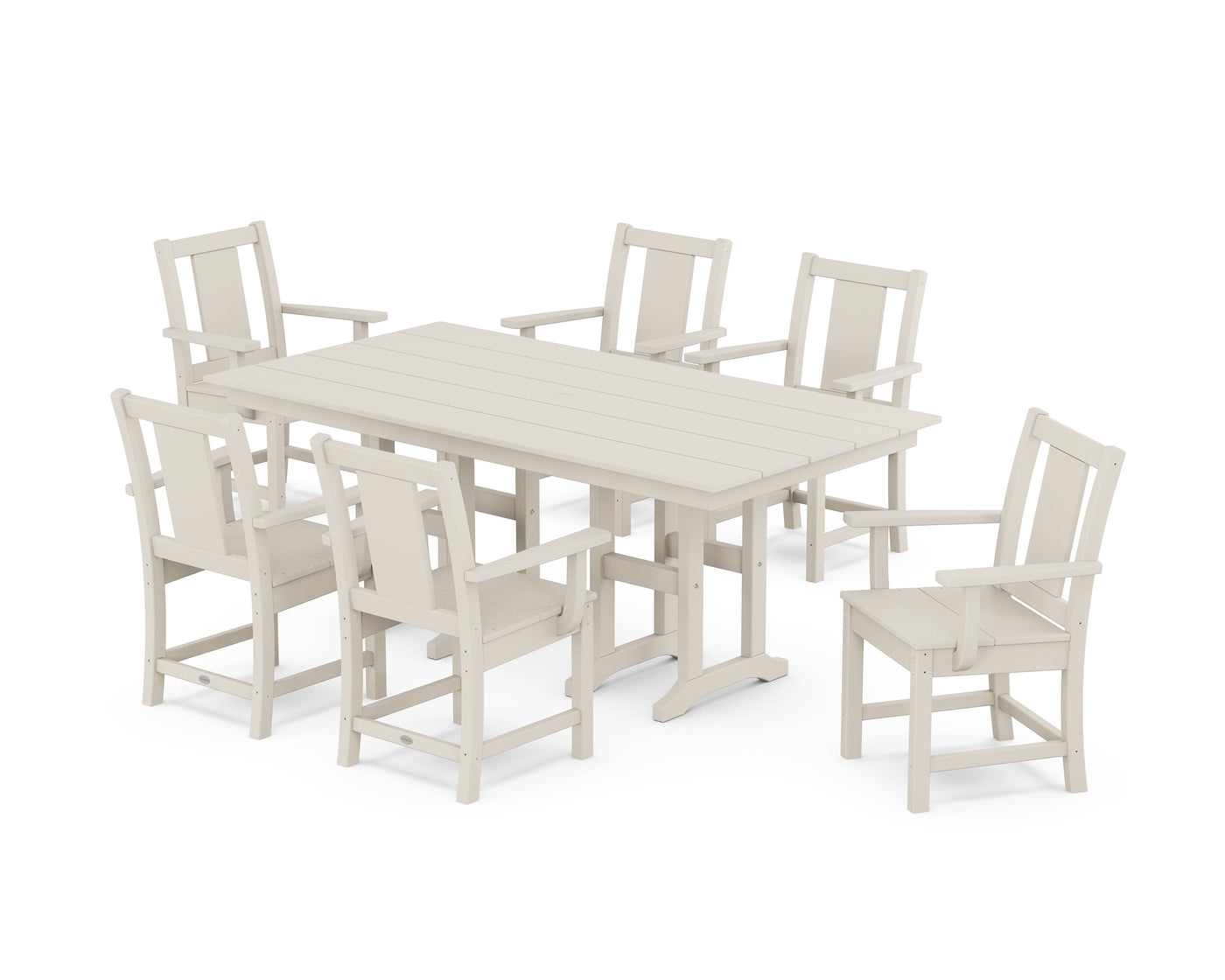 Prairie Arm Chair 7-Piece Farmhouse Dining Set