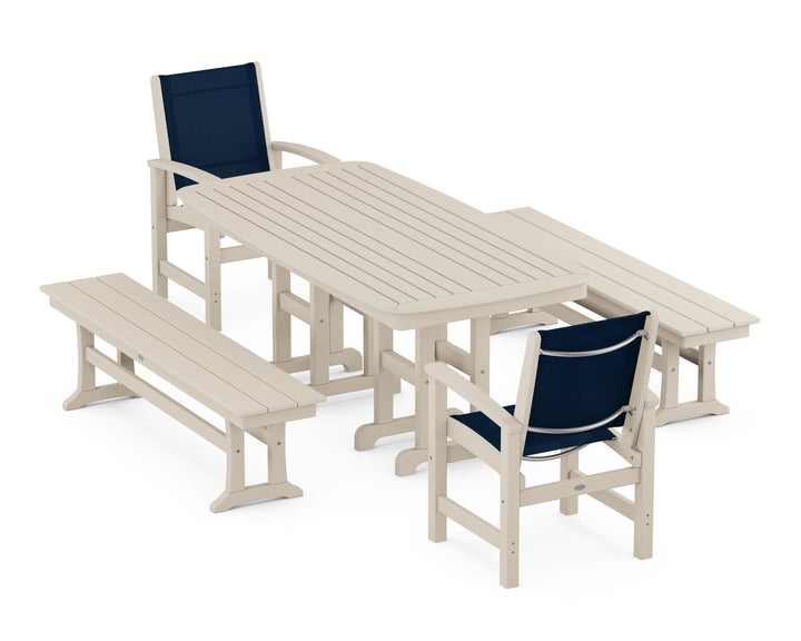 POLYWOOD® Coastal 5-Piece Dining Set