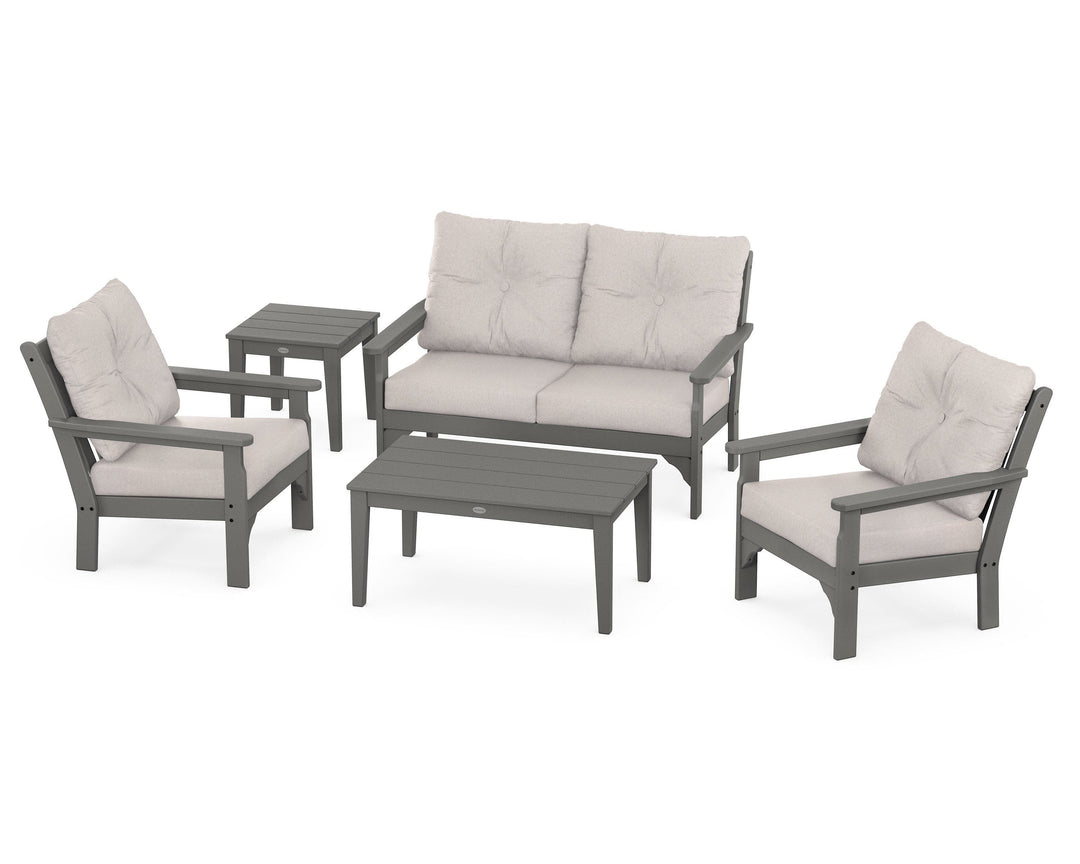 POLYWOOD® Vineyard 5-Piece Deep Seating Set