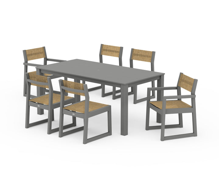 POLYWOOD® EDGE Sling 7-Piece Parsons Dining Set