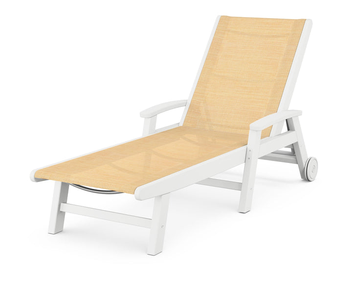 POLYWOOD® Coastal Chaise with Wheels
