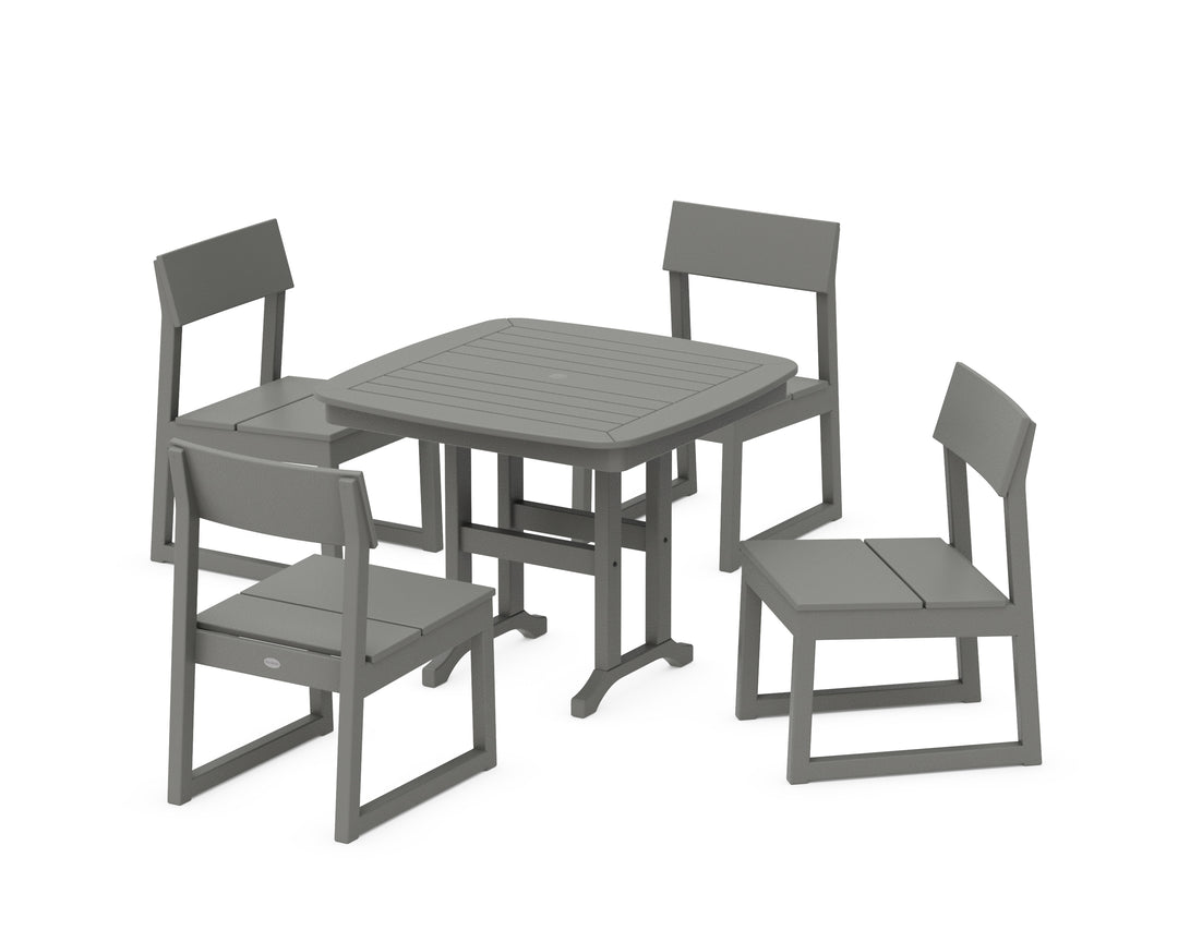 POLYWOOD® EDGE Side Chair 5-Piece Dining Set