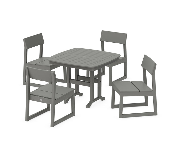 POLYWOOD® EDGE Side Chair 5-Piece Dining Set