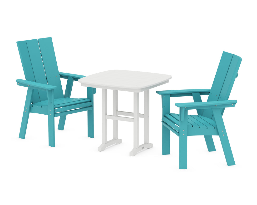 POLYWOOD® Modern Adirondack 3-Piece Dining Set
