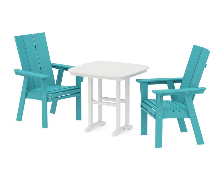 POLYWOOD® Modern Adirondack 3-Piece Dining Set