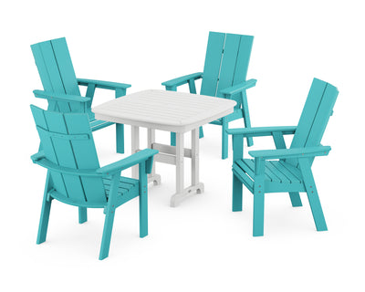 Modern Curveback Adirondack 5-Piece Dining Set