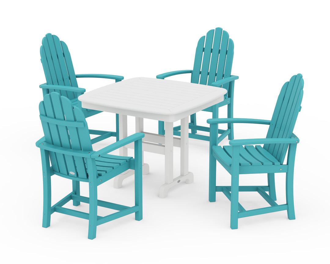 POLYWOOD® Classic Adirondack 5-Piece Dining Set