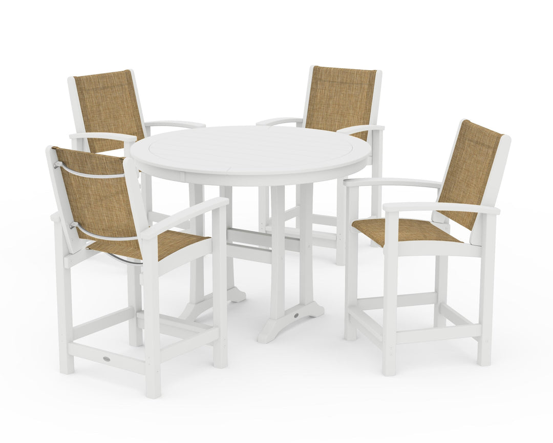 POLYWOOD® Coastal 5-Piece Counter Set
