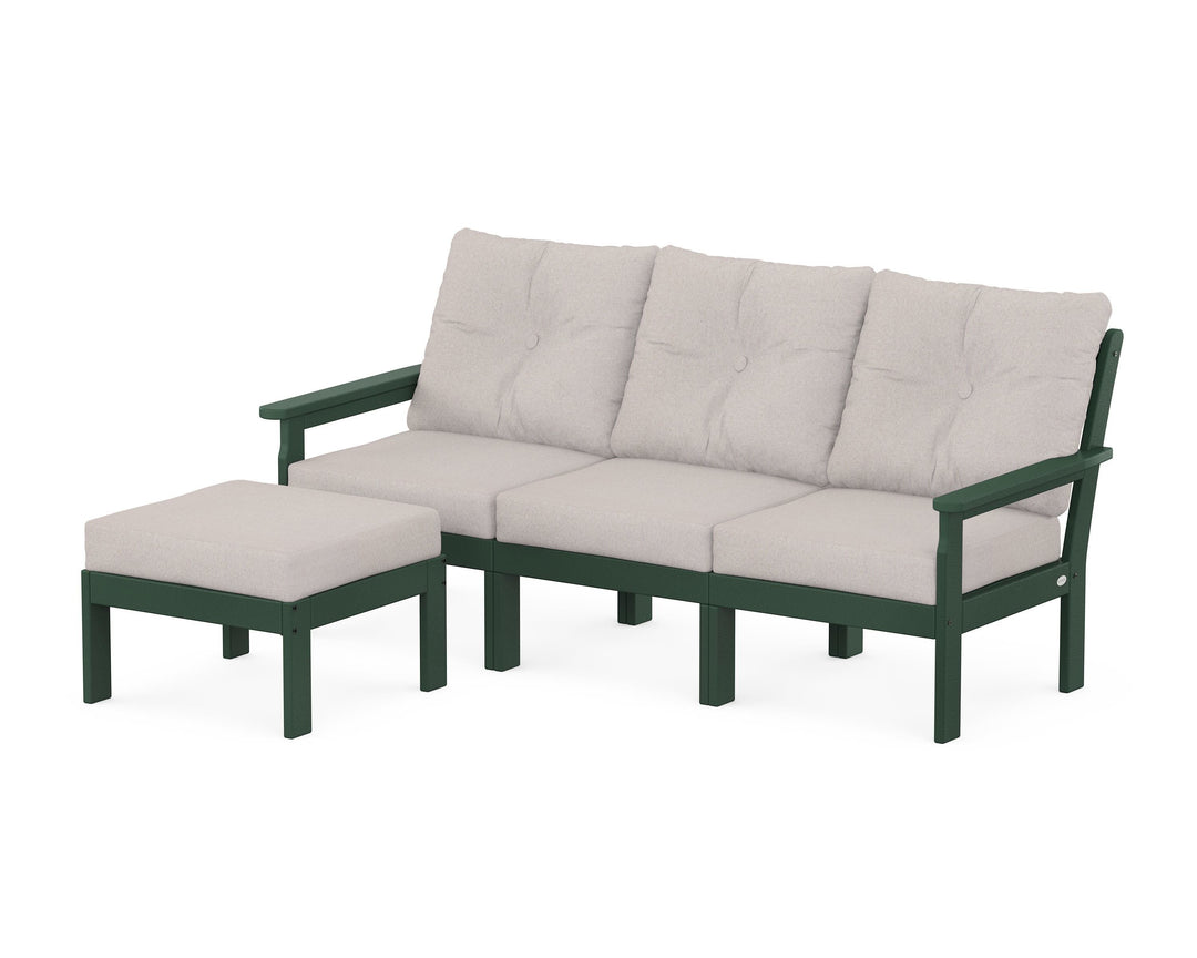 POLYWOOD® Vineyard 4-Piece Sectional with Ottoman