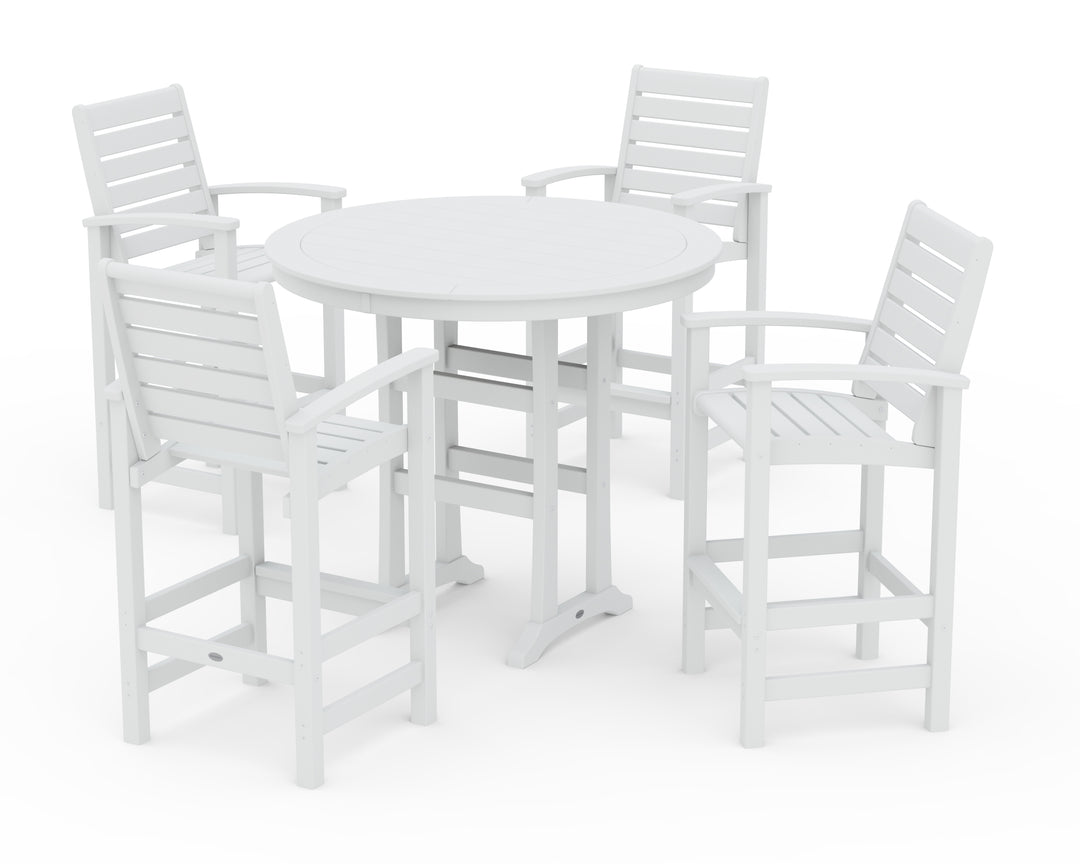 POLYWOOD® 5 Piece Signature Bar Dining Set