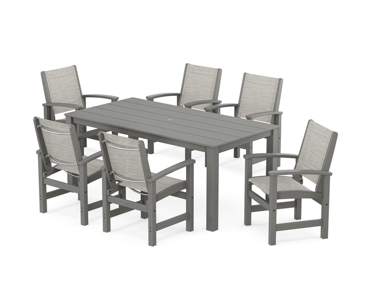 POLYWOOD® Coastal 7-Piece Parsons Dining Set
