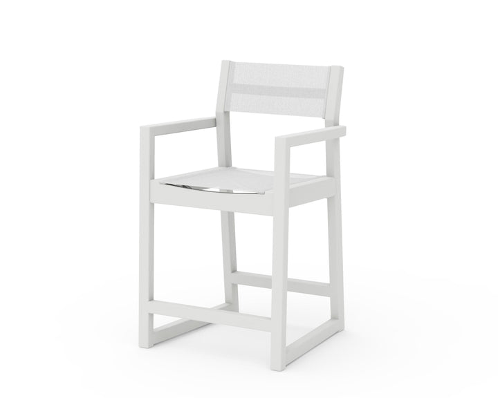 POLYWOOD® EDGE Sling Counter Arm Chair