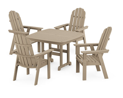 Vineyard Curveback Adirondack 5-Piece Dining Set