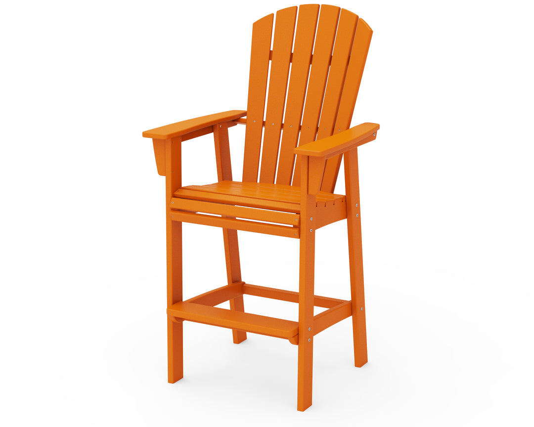 POLYWOOD® Nautical Curveback Adirondack Bar Chair