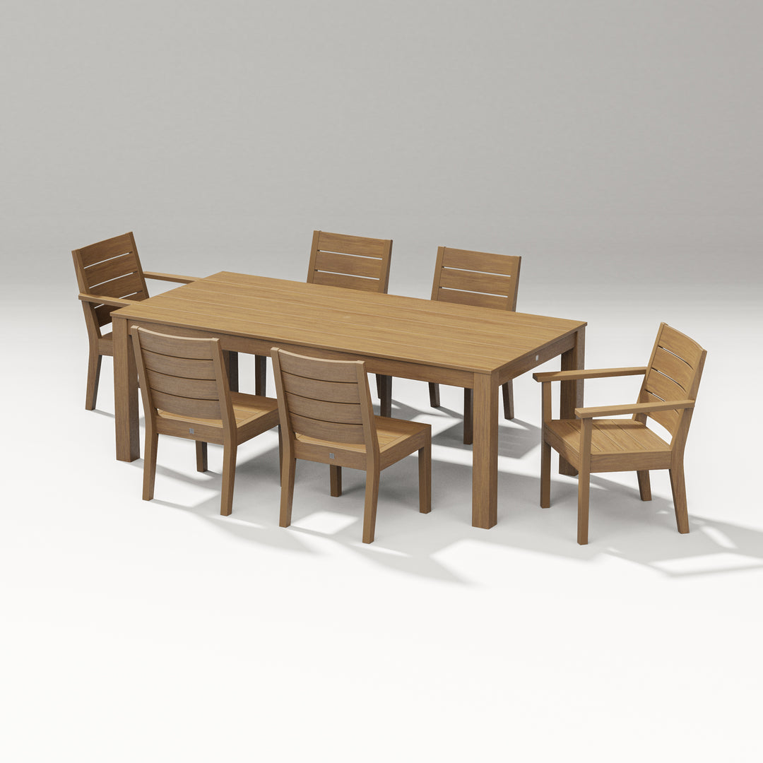PW Designer Series Latitude 7-Piece Dining Set - Parsons 84"