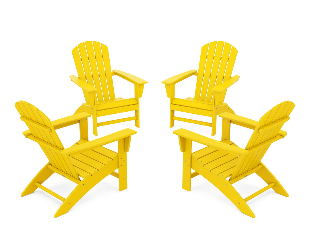 POLYWOOD® Nautical 4-Piece Adirondack Conversation Set