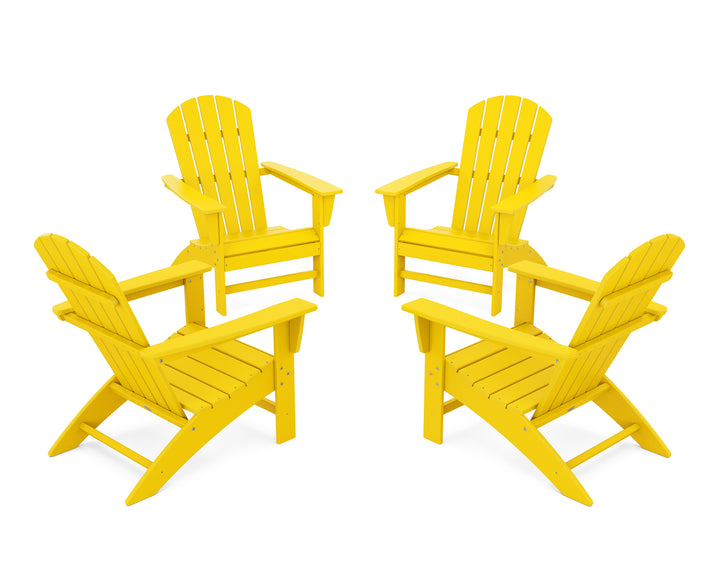 POLYWOOD® Nautical 4-Piece Adirondack Conversation Set