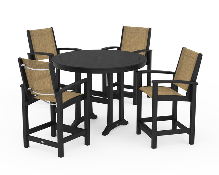POLYWOOD® Coastal 5-Piece Counter Set