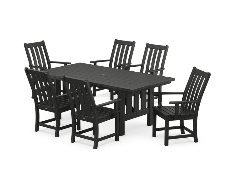 POLYWOOD® Vineyard Arm Chair 7-Piece Mission Dining Set