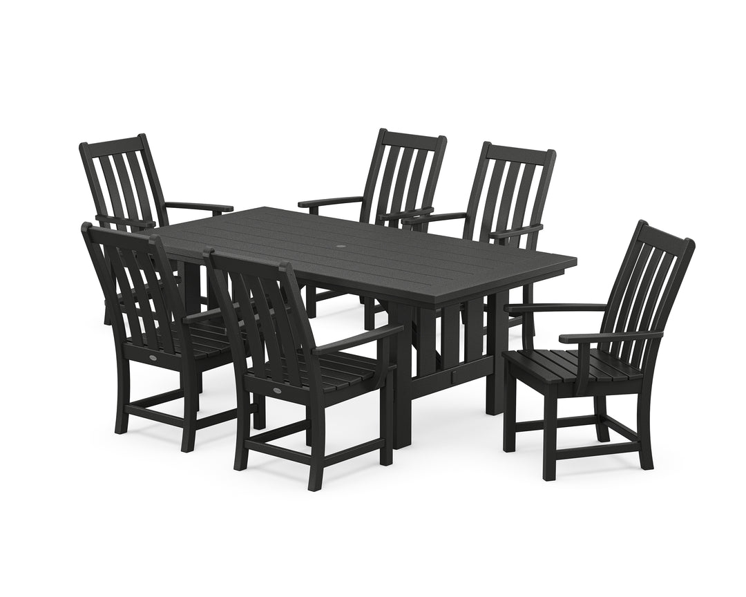 POLYWOOD® Vineyard Arm Chair 7-Piece Mission Dining Set