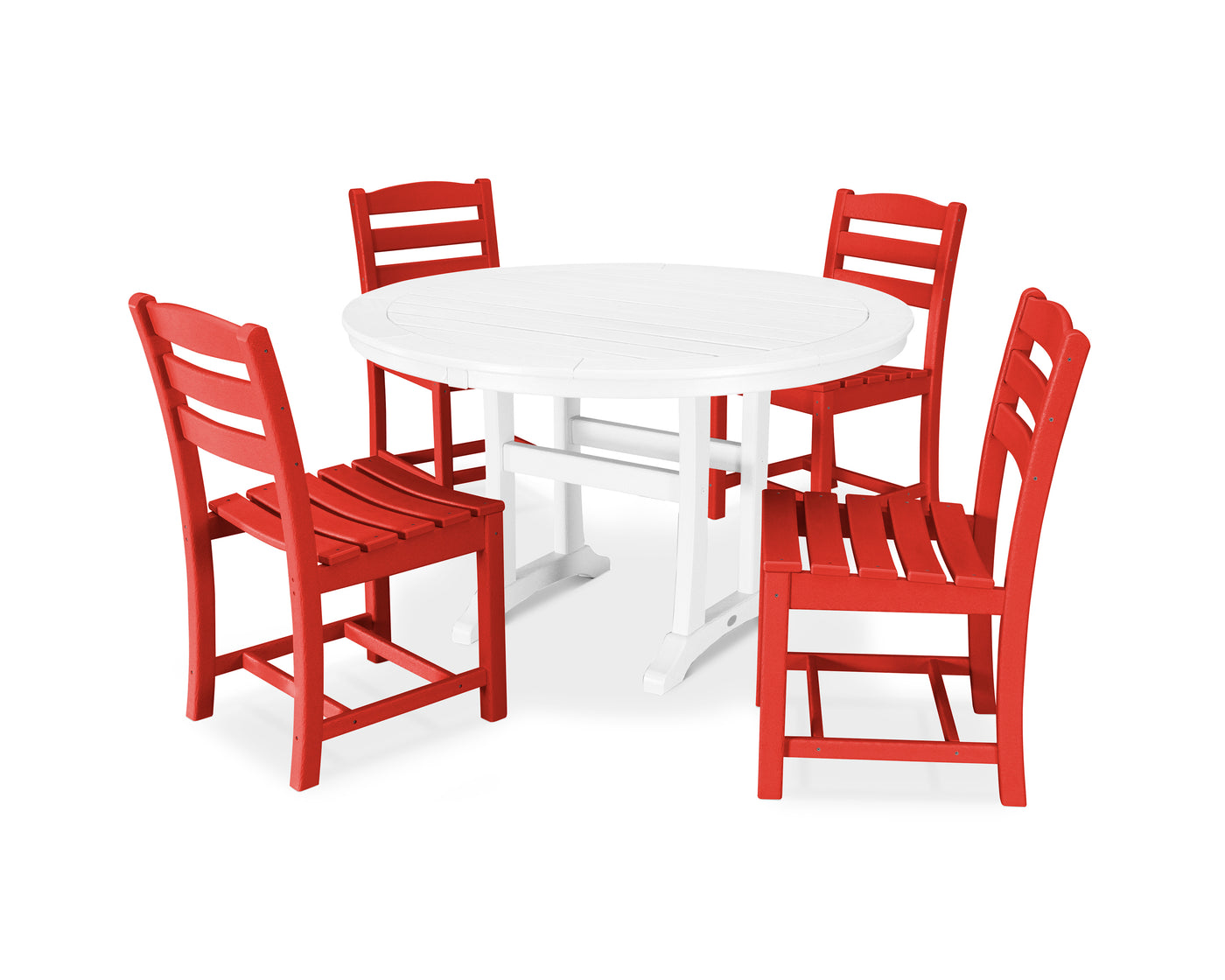 La Casa CafŽ 5-Piece Side Chair Dining Set