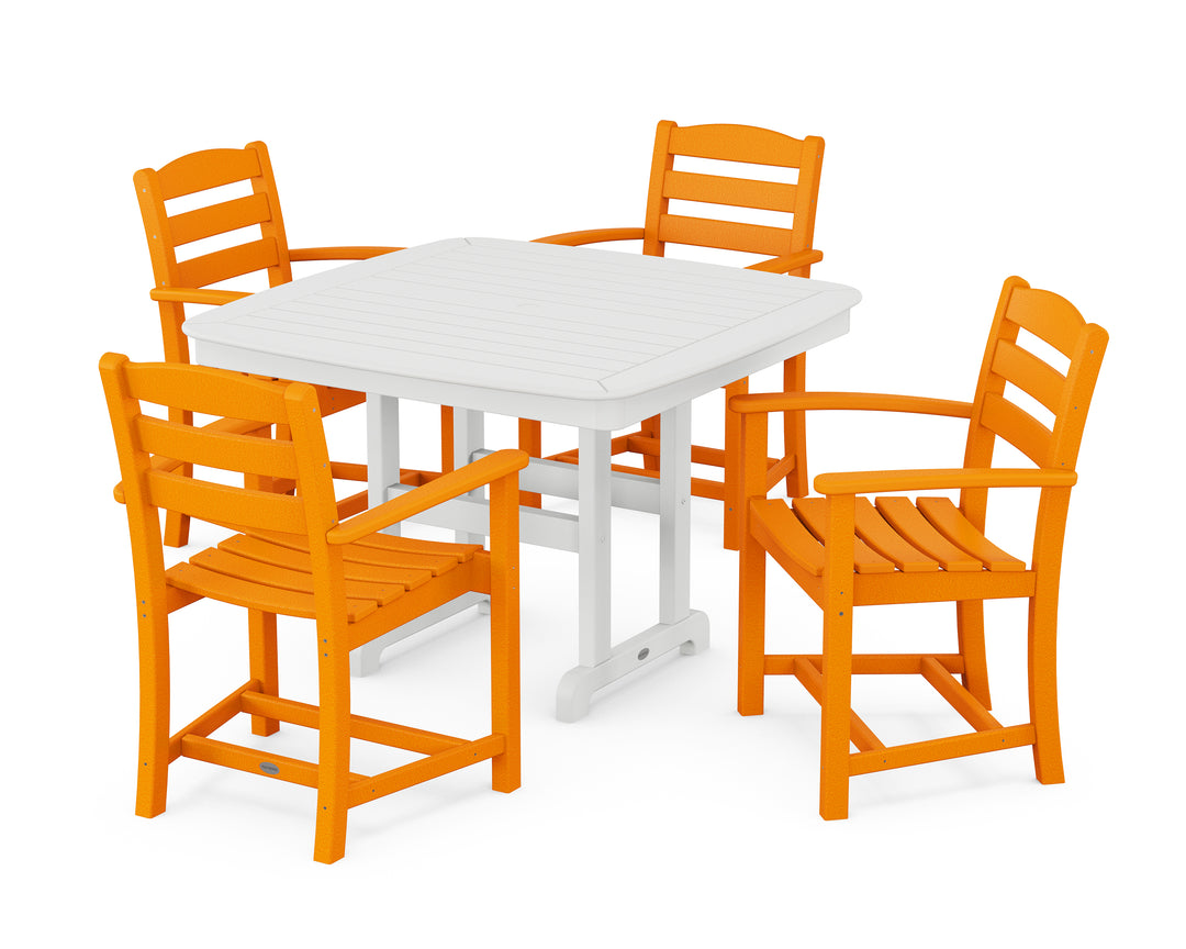 POLYWOOD® La Casa Café 5-Piece Dining Set with Trestle Legs
