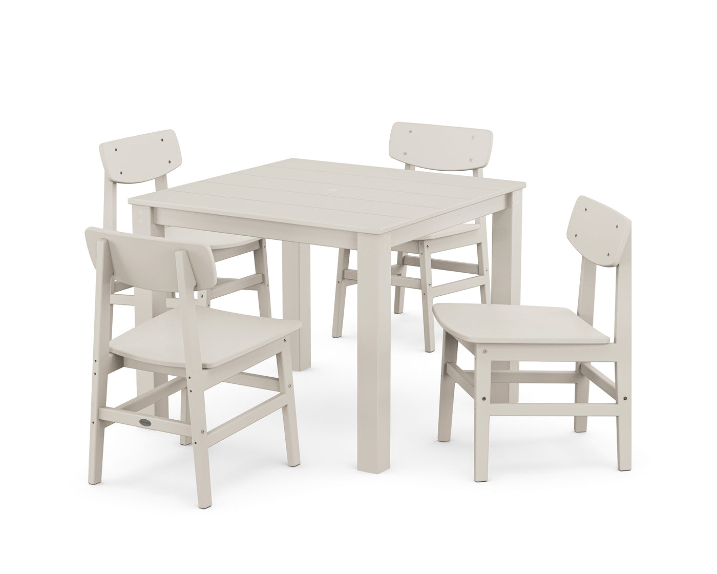 Modern Studio Urban Chair 5-Piece Parsons Dining Set