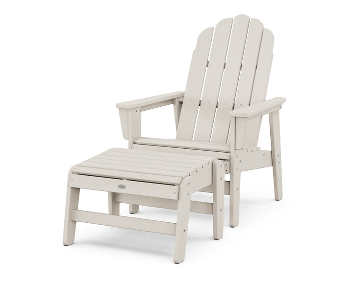POLYWOOD® Vineyard Grand Upright Adirondack Chair with Ottoman