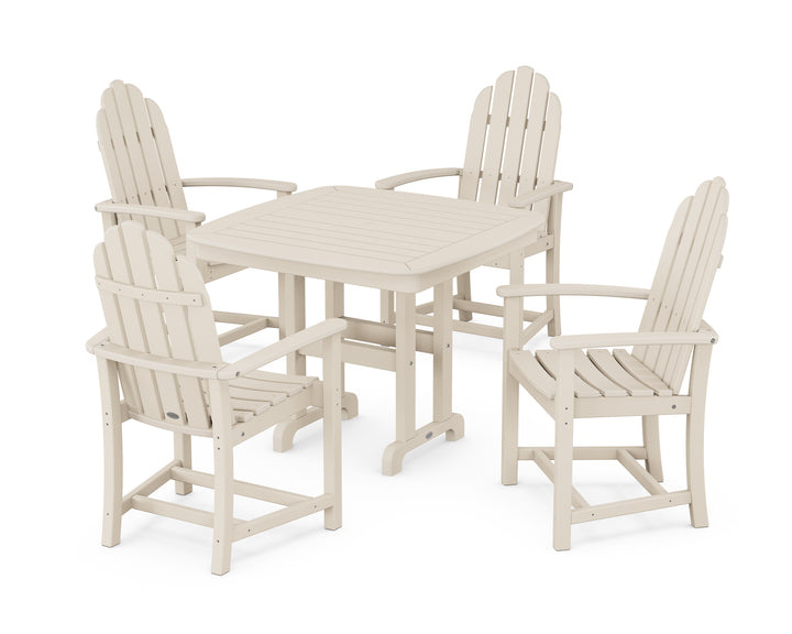 POLYWOOD® Classic Adirondack 5-Piece Dining Set