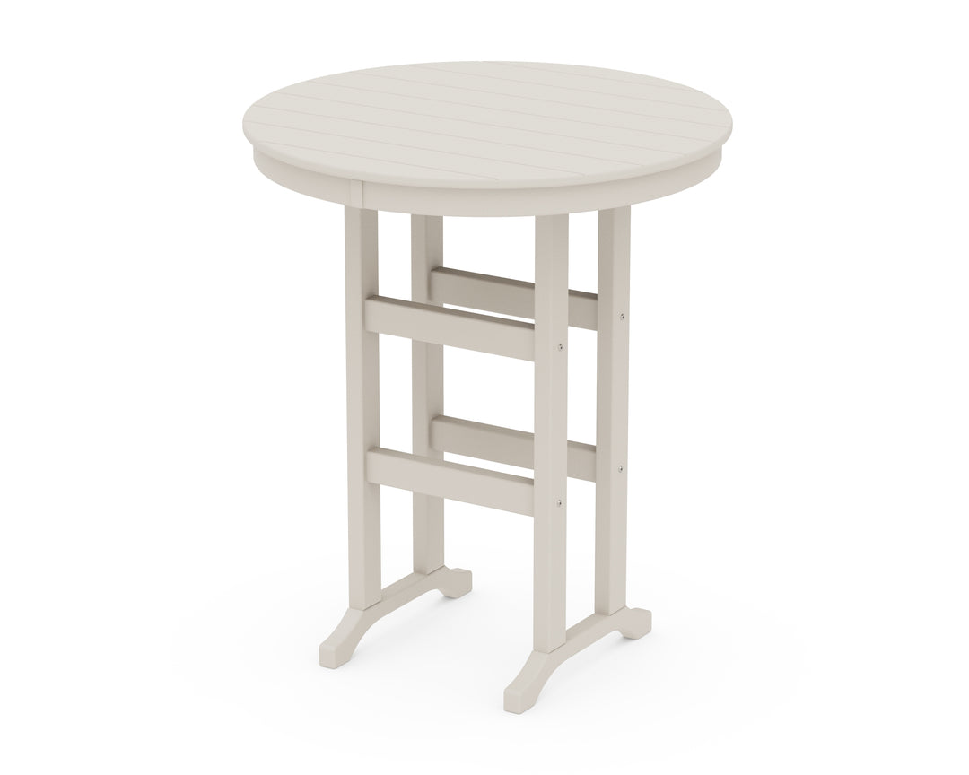 POLYWOOD® 36" Round Farmhouse Bar Table