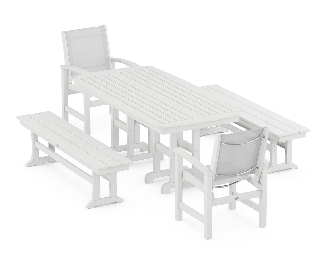 POLYWOOD® Coastal 5-Piece Dining Set