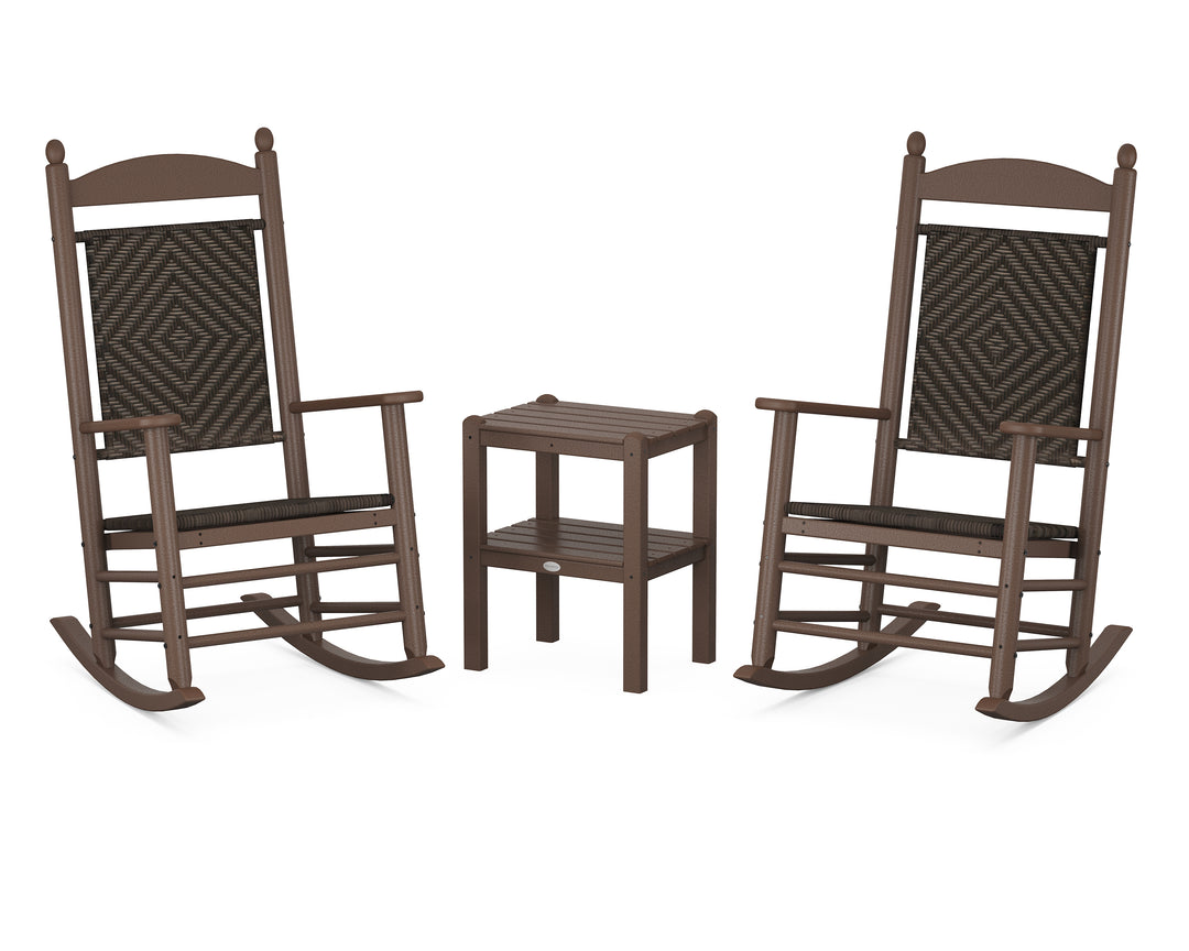 POLYWOOD® Jefferson 3-Piece Woven Rocker Set