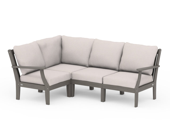 POLYWOOD® Braxton Modular 4-Piece Deep Seating Set