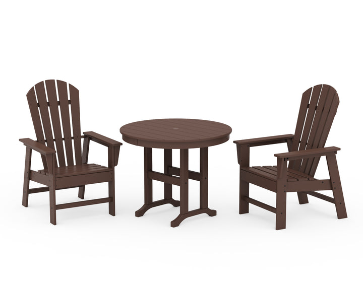 POLYWOOD® South Beach 3-Piece Round Farmhouse Dining Set