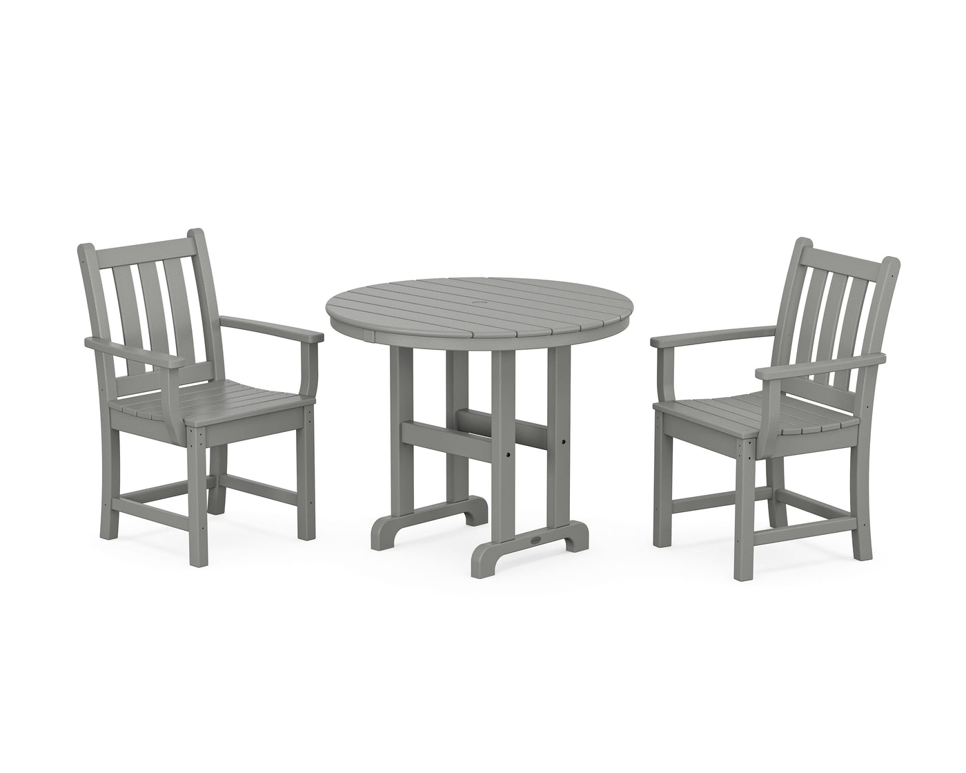 Traditional Garden 3-Piece Round Dining Set