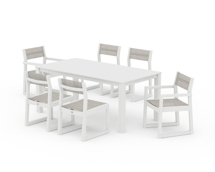 POLYWOOD® EDGE Sling 7-Piece Parsons Dining Set