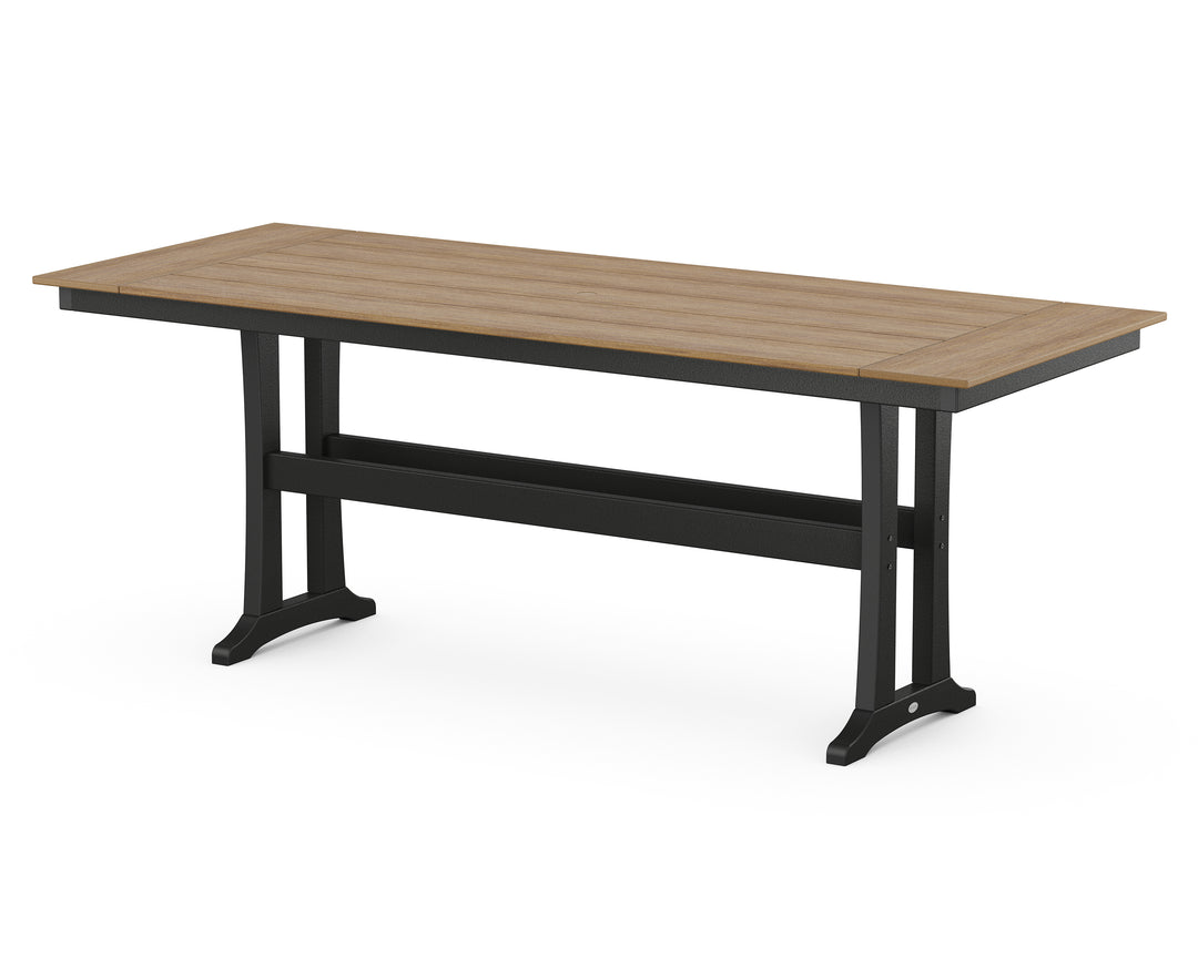 POLYWOOD® Farmhouse Trestle 38” x 96” Counter Table