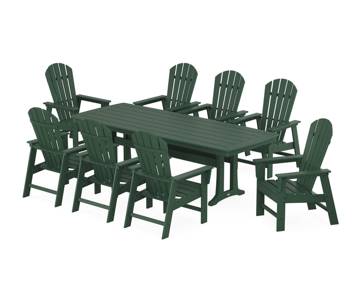 POLYWOOD® South Beach 9-Piece Dining Set with Trestle Legs