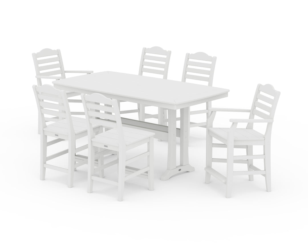 Draper James™ by  POLYWOOD® Savannah 7-Piece Counter Set with Trestle Legs