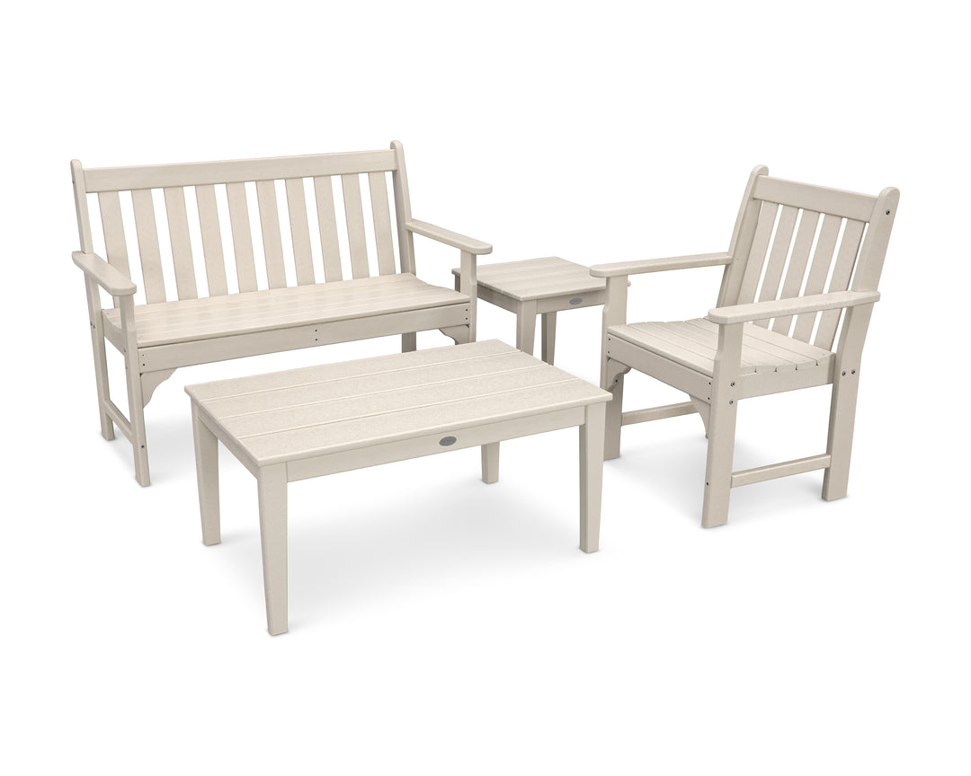 POLYWOOD® Vineyard 4-Piece Bench Seating Set