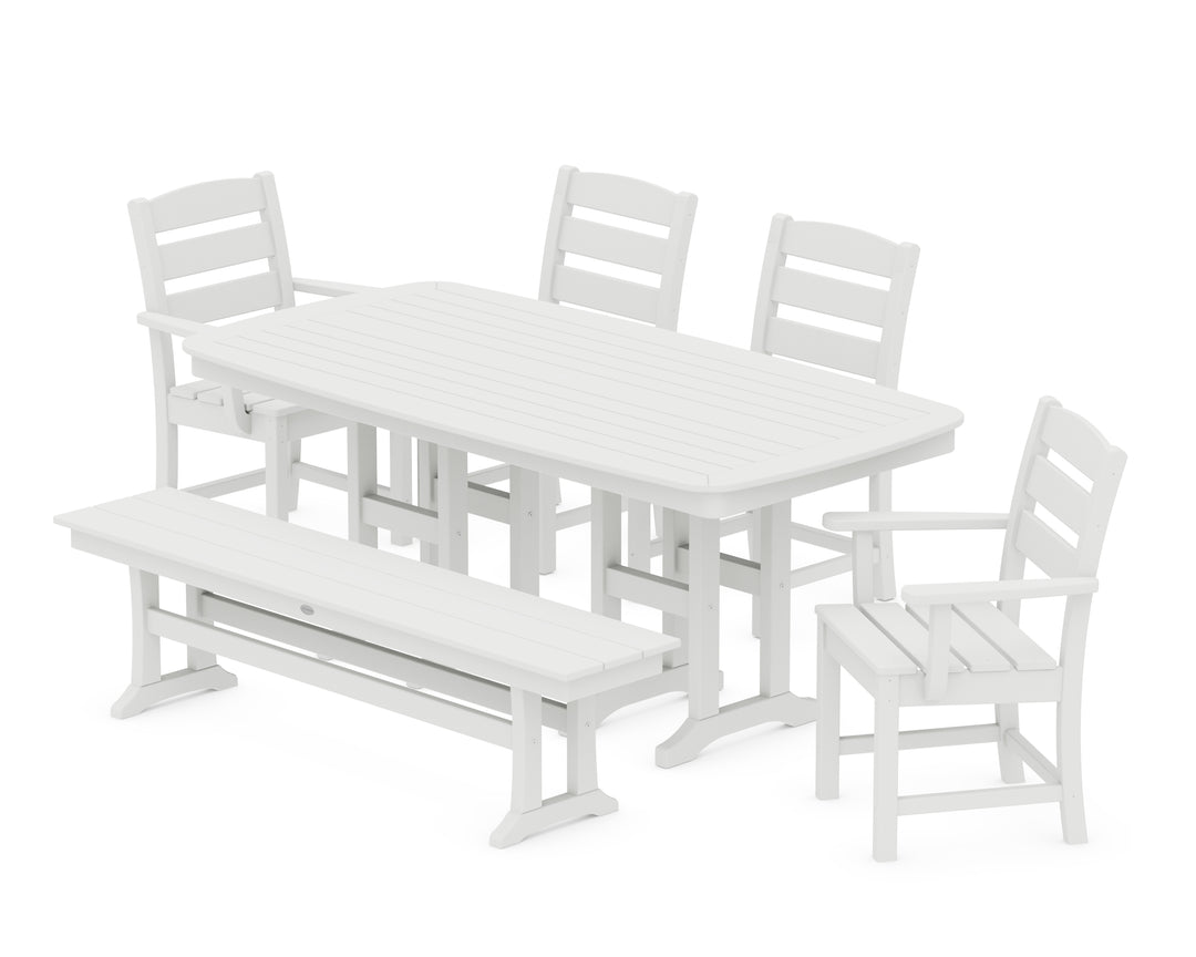 POLYWOOD® Lakeside 6-Piece Dining Set with Bench