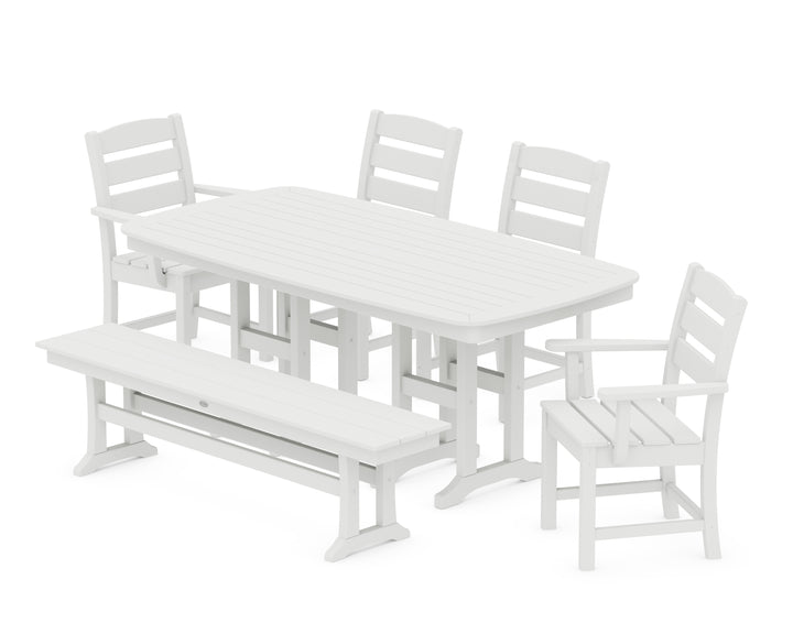 POLYWOOD® Lakeside 6-Piece Dining Set with Bench