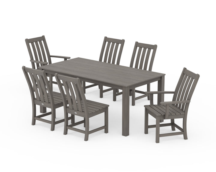 POLYWOOD® Vineyard 7-Piece Parsons Dining Set