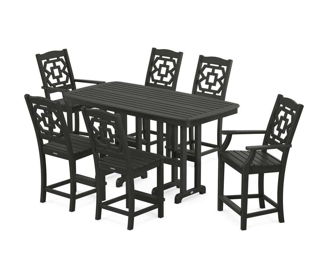Martha Stewart by POLYWOOD® Chinoiserie 7-Piece Counter Set