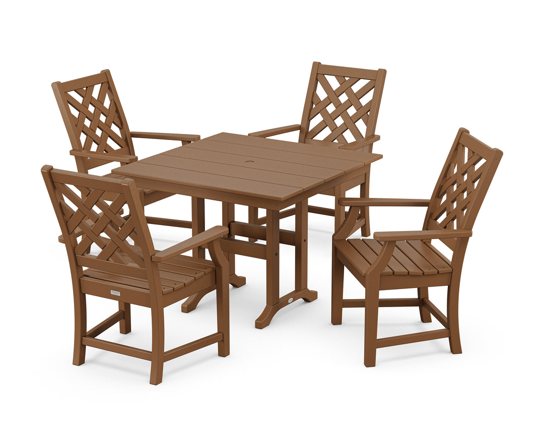 Country Living Wovendale 5-Piece Farmhouse Dining Set