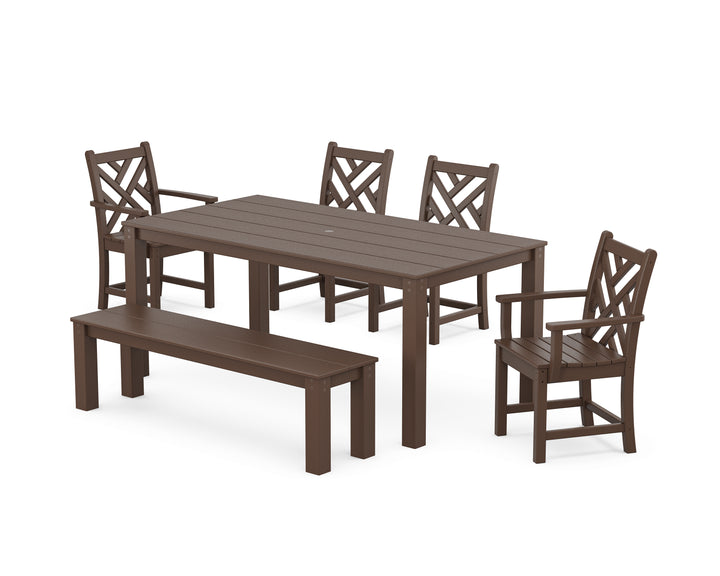POLYWOOD® Chippendale 6-Piece Parsons Dining Set with Bench
