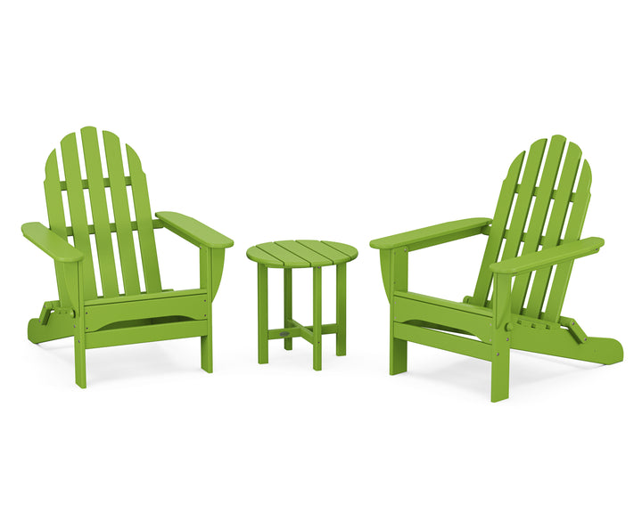 POLYWOOD® Classic Folding Adirondack 3-Piece Set