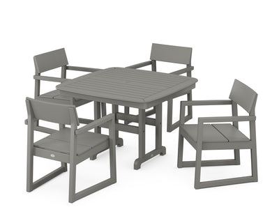 EDGE 5-Piece Dining Set with Trestle Legs