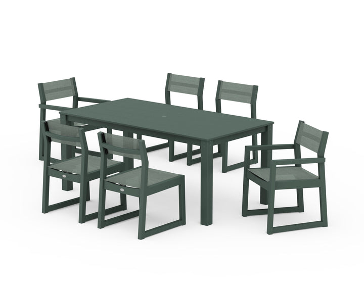 POLYWOOD® EDGE Sling 7-Piece Parsons Dining Set